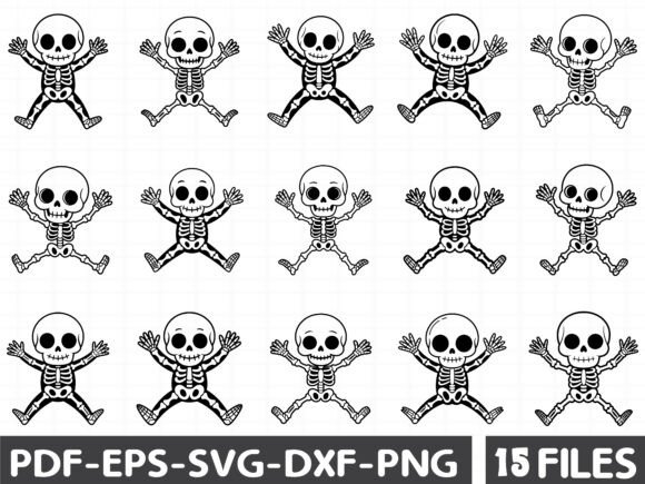 Dancing Skeleton Svg