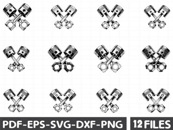 Engine Piston SVG, Mechanic Piston SVG