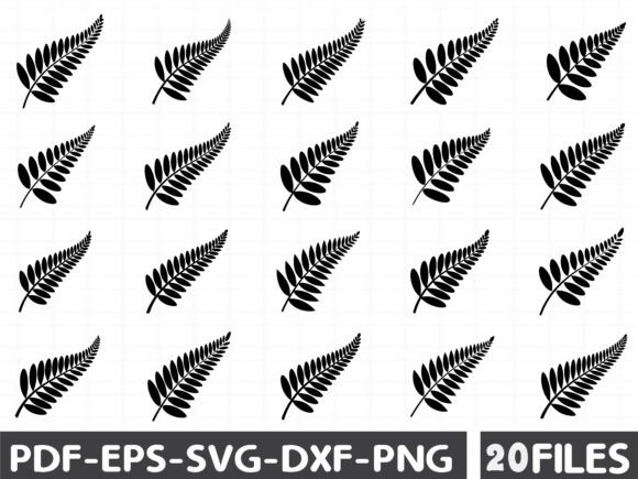 Fern Leaves Clipart SVG Bundle