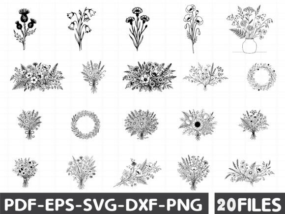 Flower Svg, Wildflower Svg