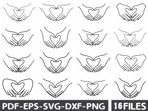 Heart Hand Svg, Valentine Svg
