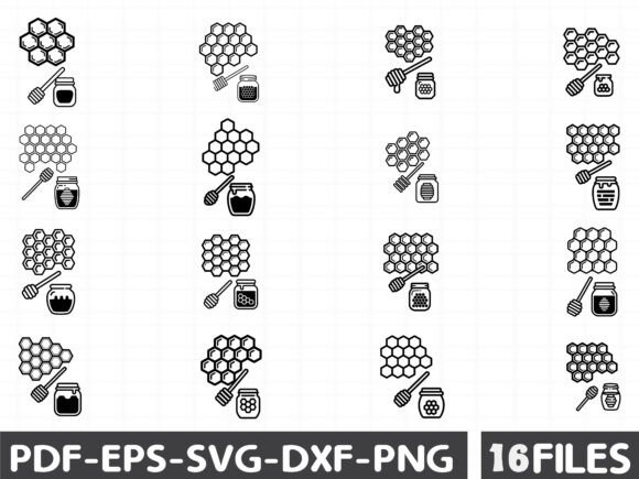 Honeycomb Svg, Honey Drip Svg, Honey Svg